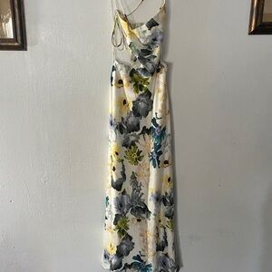 Petal & Pup Floral Maxi Dress in Yellow and Blue